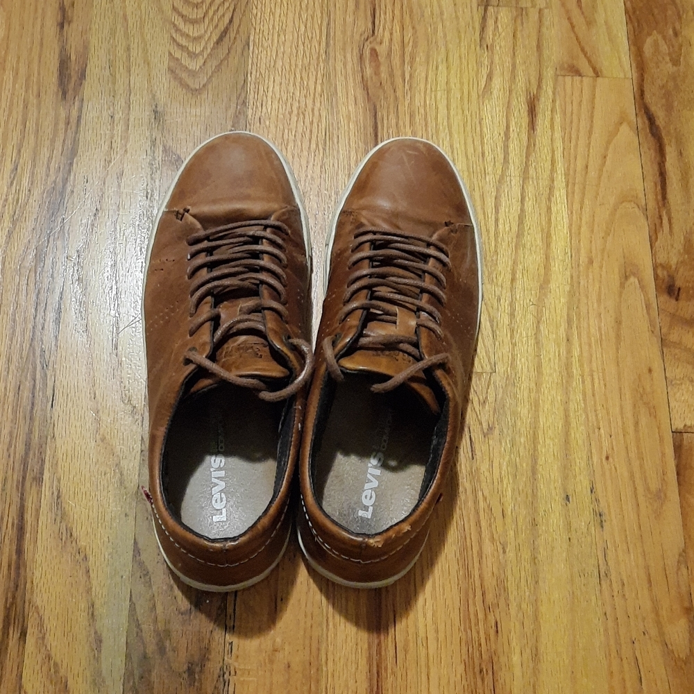 Levi's brown leather shoes. Size 9.5